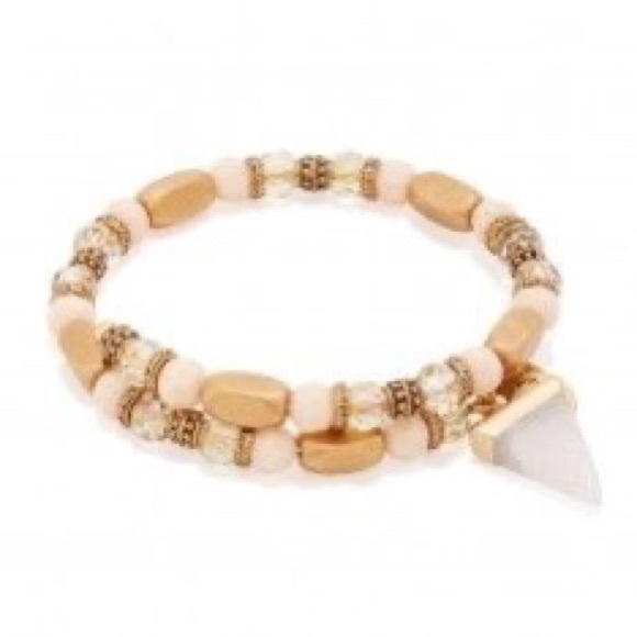 Alex and Ani Rose Quartz Fall Beaded Bracelet - Picture 2 of 3